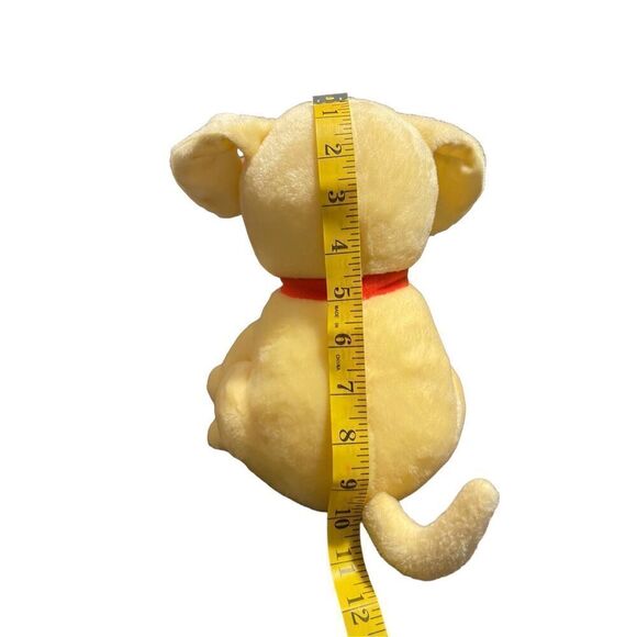 Kohls Cares Toy's & Hobbies Yellow Alyssa Satin Capucilli Plush Dog Biscuit 10" - Picture 4 of 8